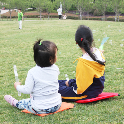 Custom Logo Portable Inflatable Seat Cushion 210T Polyester Pvc Coating
