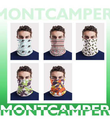 multi-function polyester magic scarf windproof neck gaiter for riding hiking