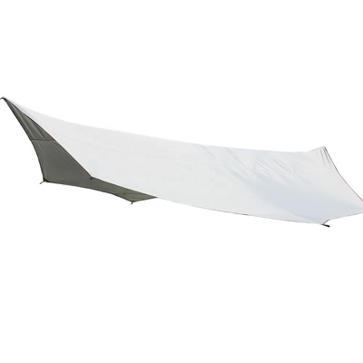 Silver Coated 210T Polyester Camping Tarp For Sun Protection And UV 50 Large Size