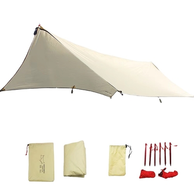 Diagonal Bracing Type Outdoor Camping Tarp UV Protection Sun Shade