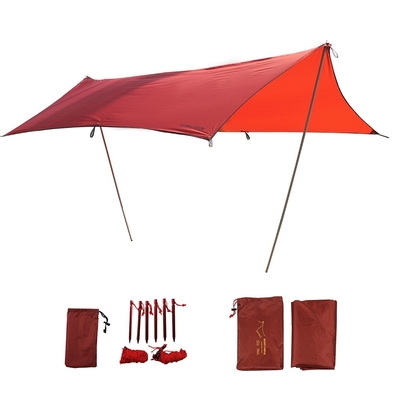 Diagonal Bracing Type Outdoor Camping Tarp UV Protection Sun Shade