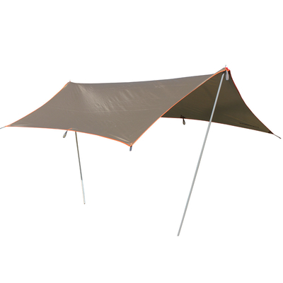 210T Polyester Outdoor Camping Tarp Silver Coating Waterproof Rain Fly