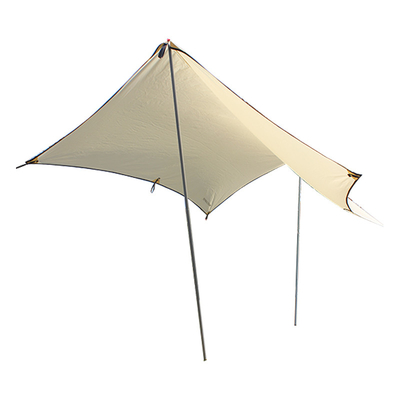Silver Coating Outdoor Camping Tarp 210T Polyester Comfort And Protection