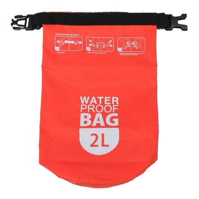 Lightweight Roll Top Waterproof Dry Bag 190T Polyester PVC Coating