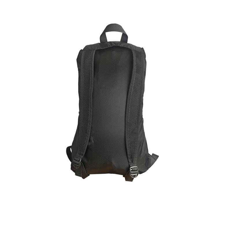 Hot sale custom logo black ultralight 30D nylon N66 waterproof backpack for camping