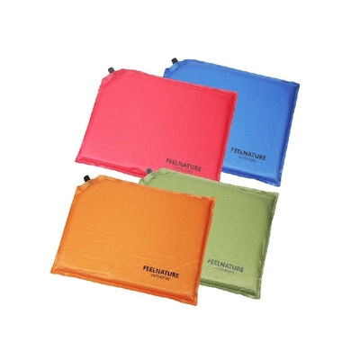 Gewässertes Logo Portable Aufblasbare Sitzkissen 210T Polyester PVC Beschichtung